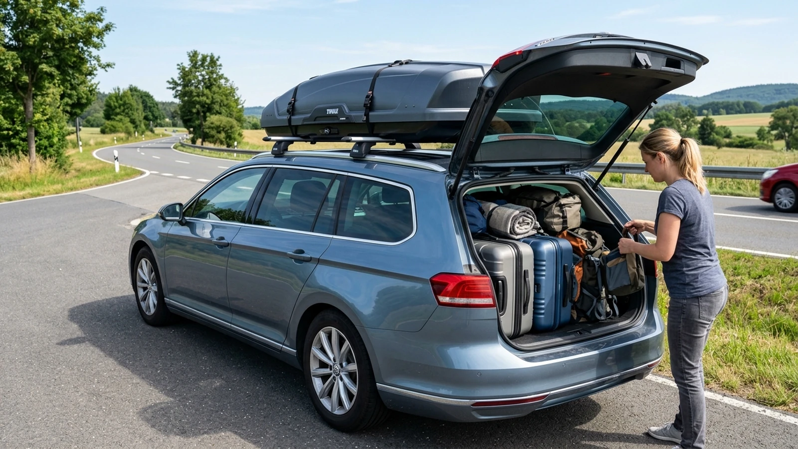 Dachbox schwer beladen