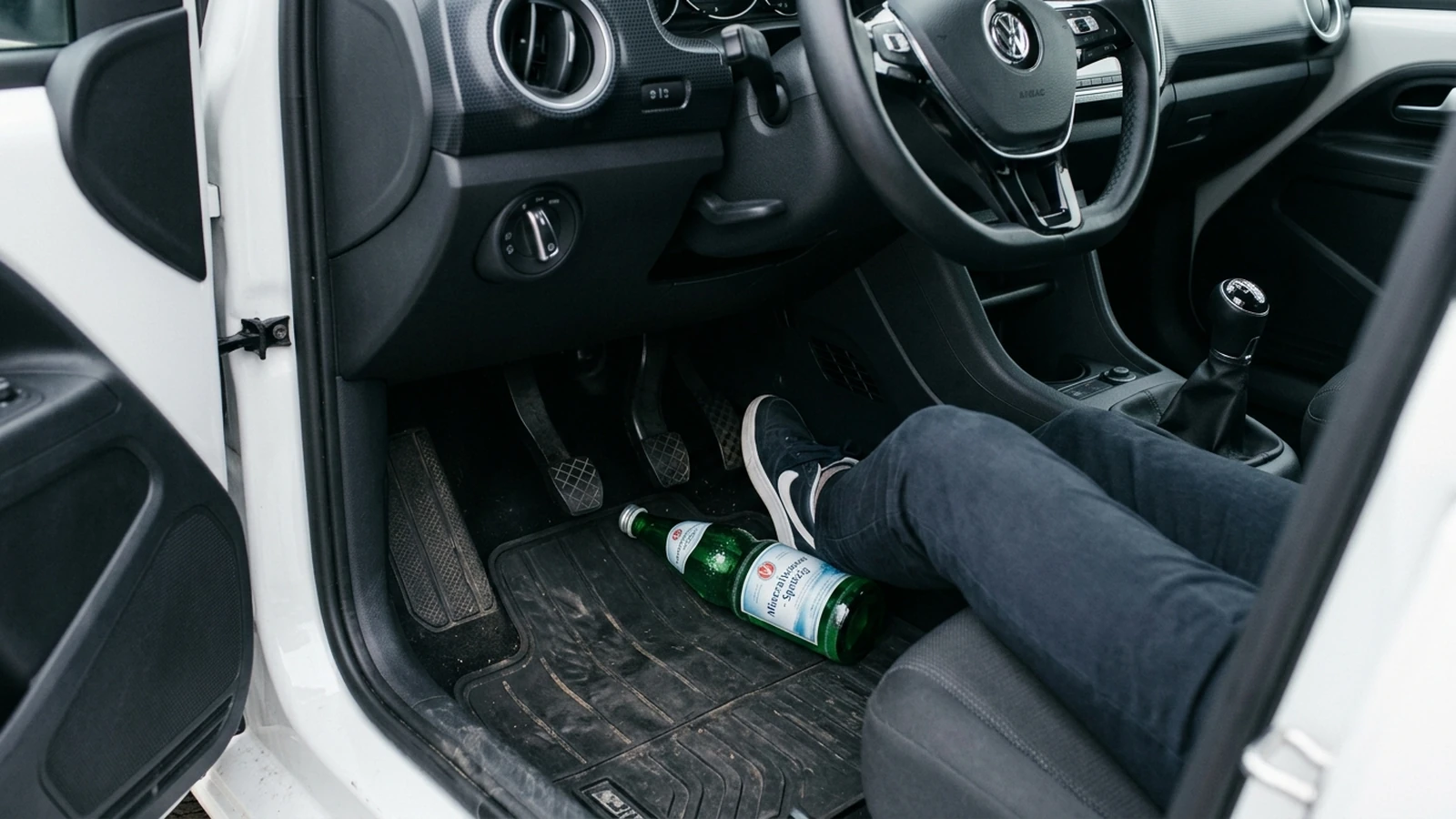 Lose Getränkeflasche