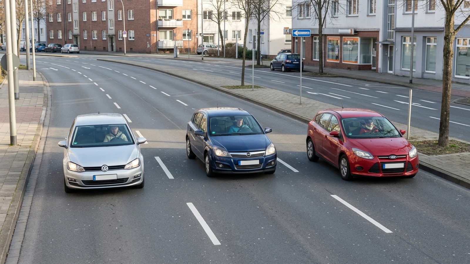 Freie Fahrstreifenwahl innerorts