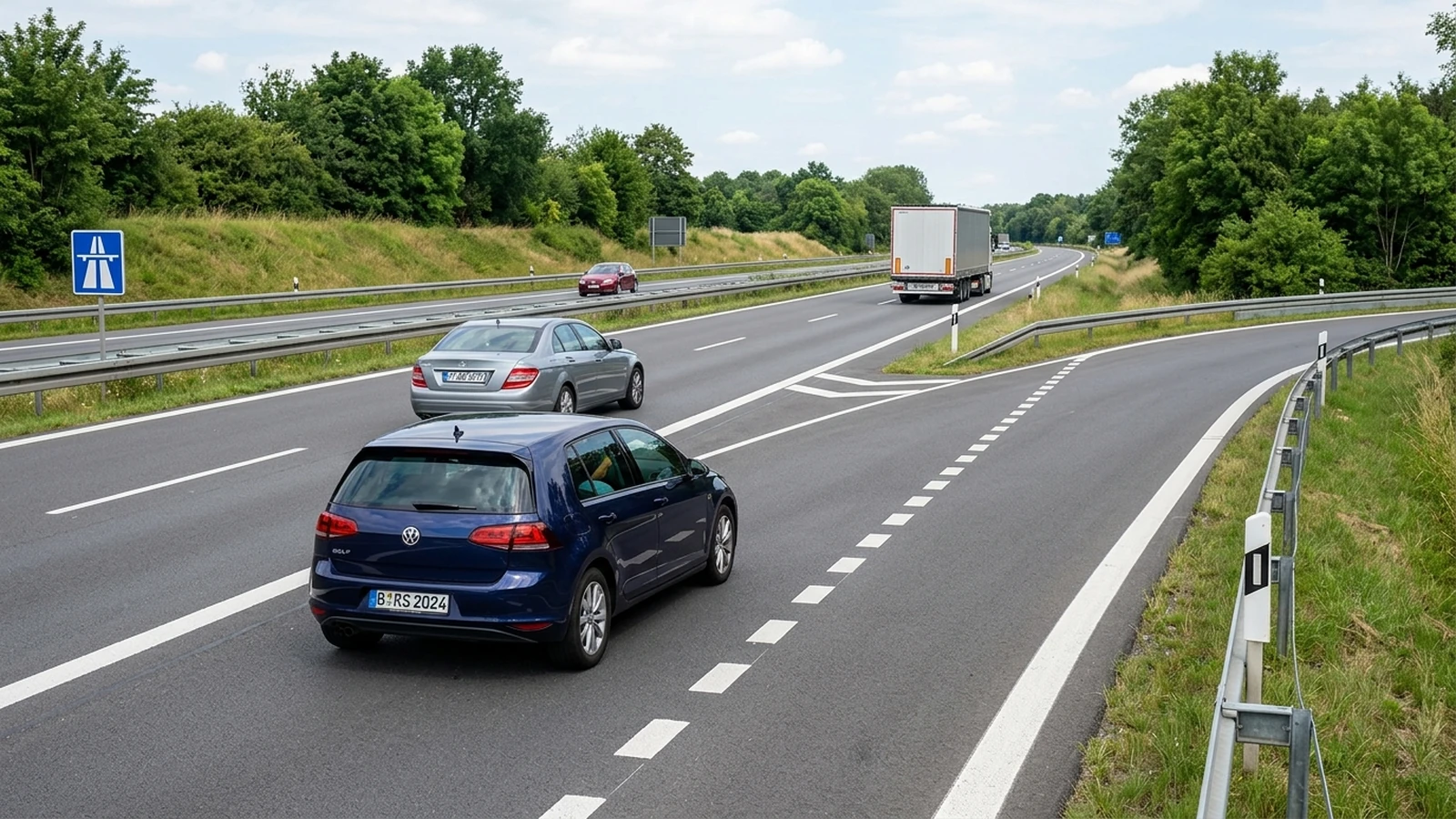 Autobahnauffahrt