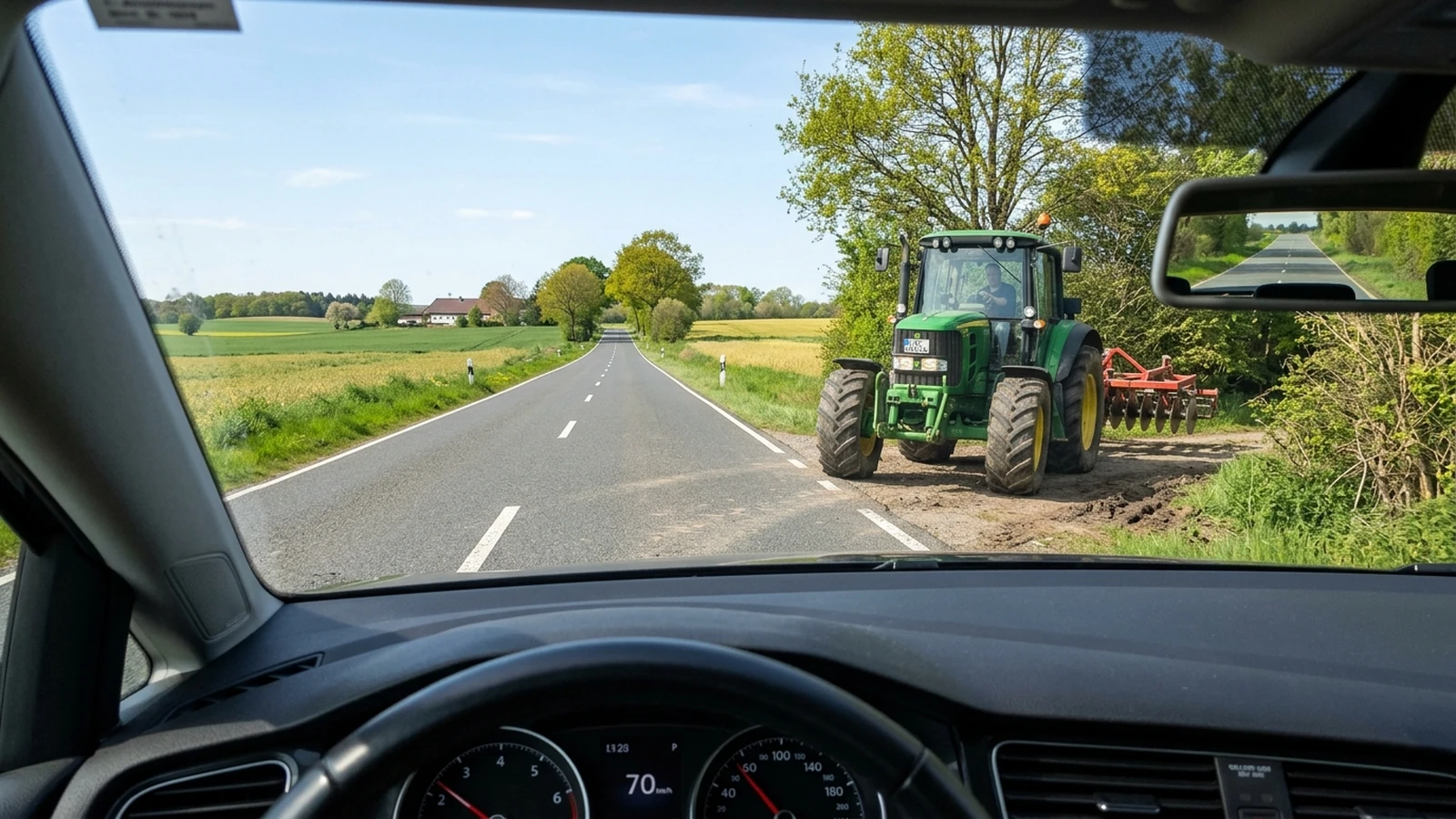 Feldweg von rechts