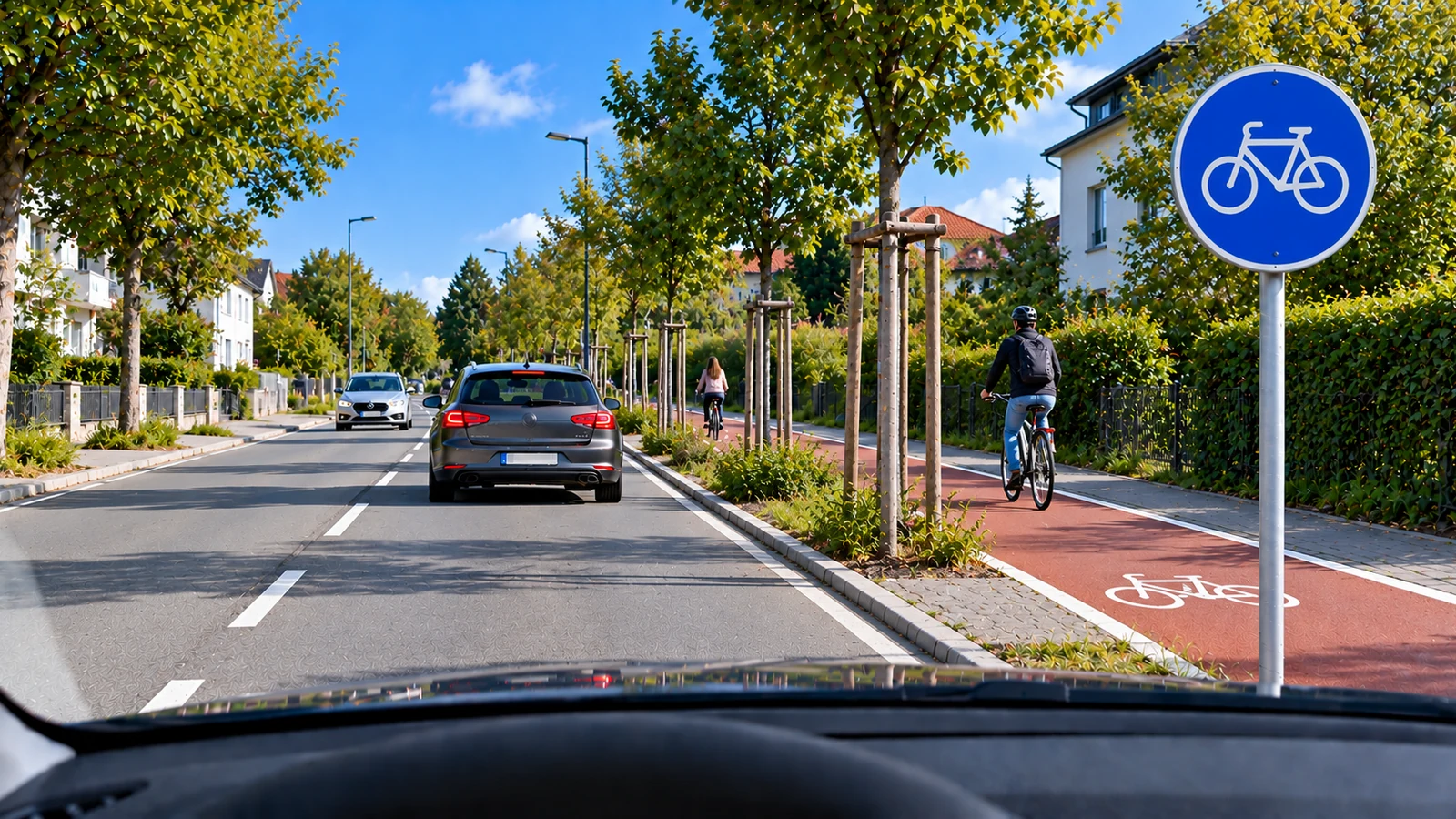 Benutzungspflichtiger Radweg