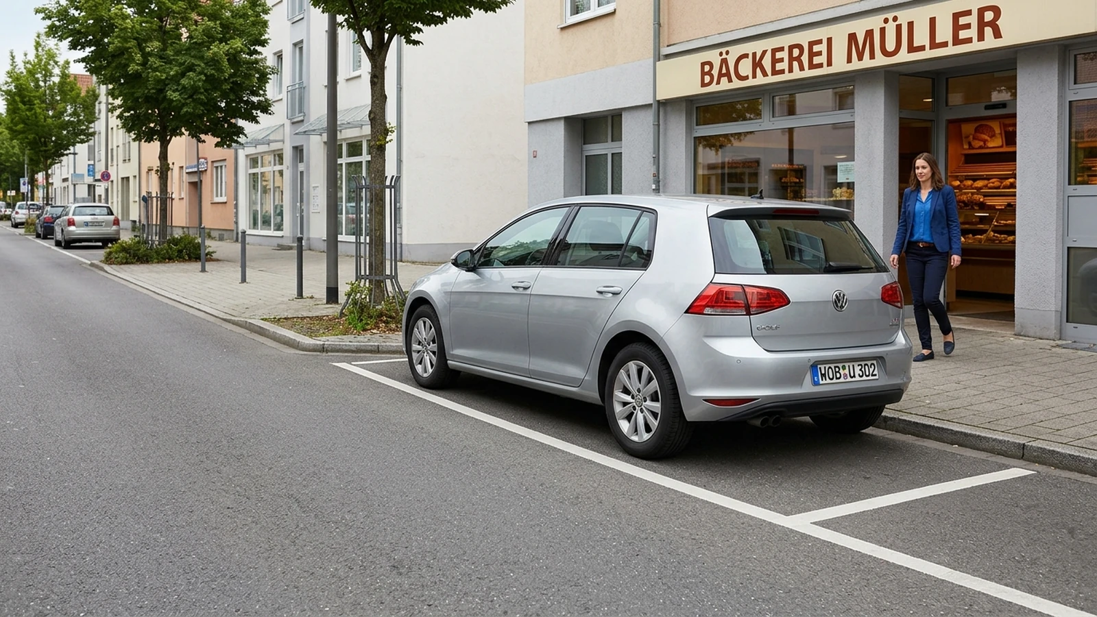 Parken nach Verlassen
