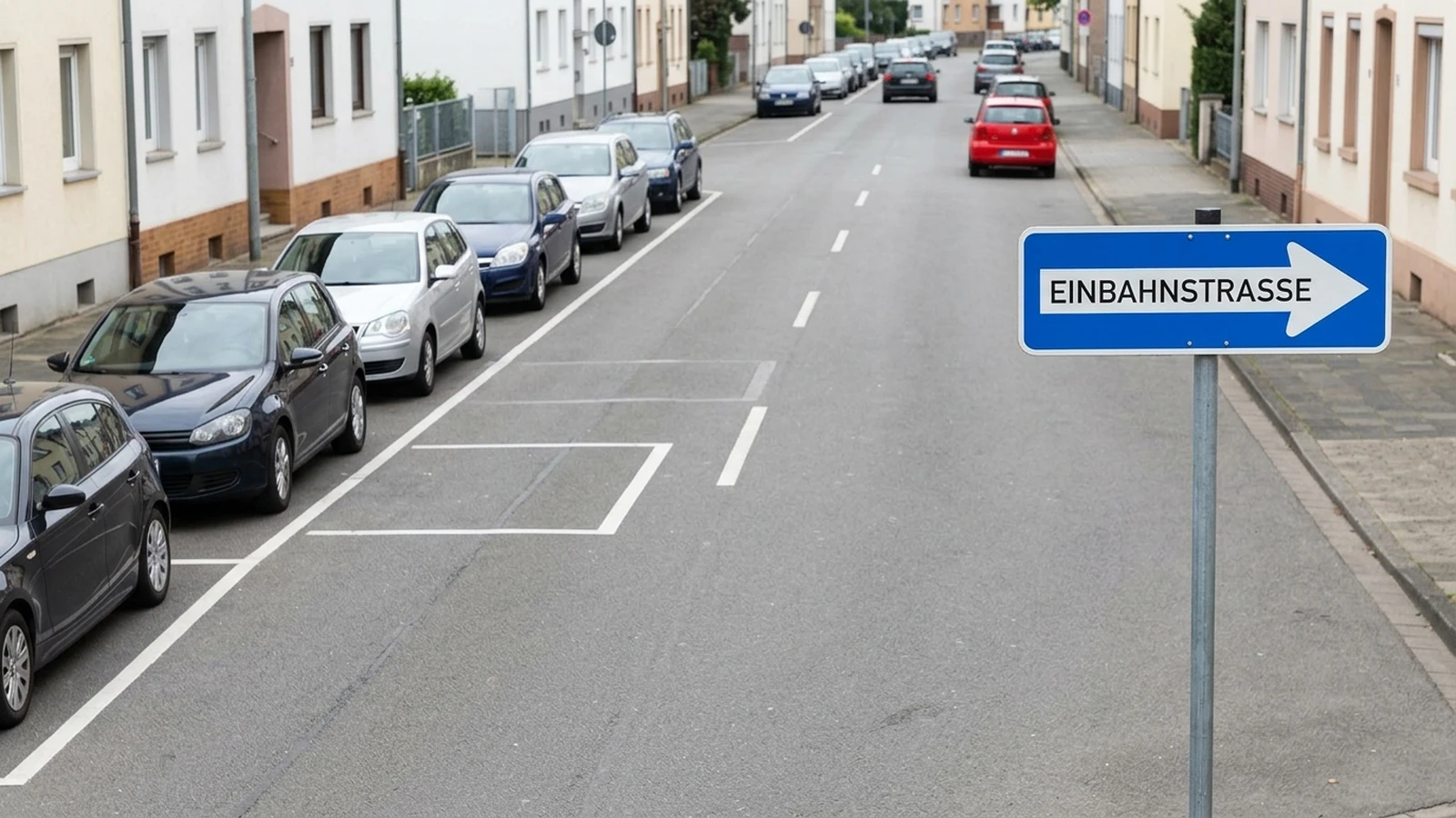 Rechter Fahrbahnrand