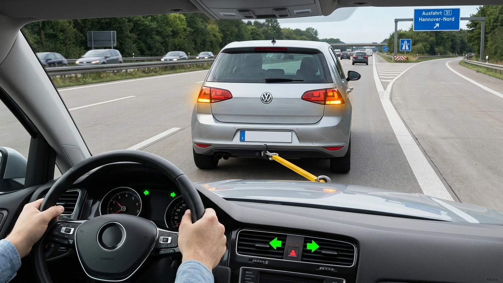 Autobahn abschleppen