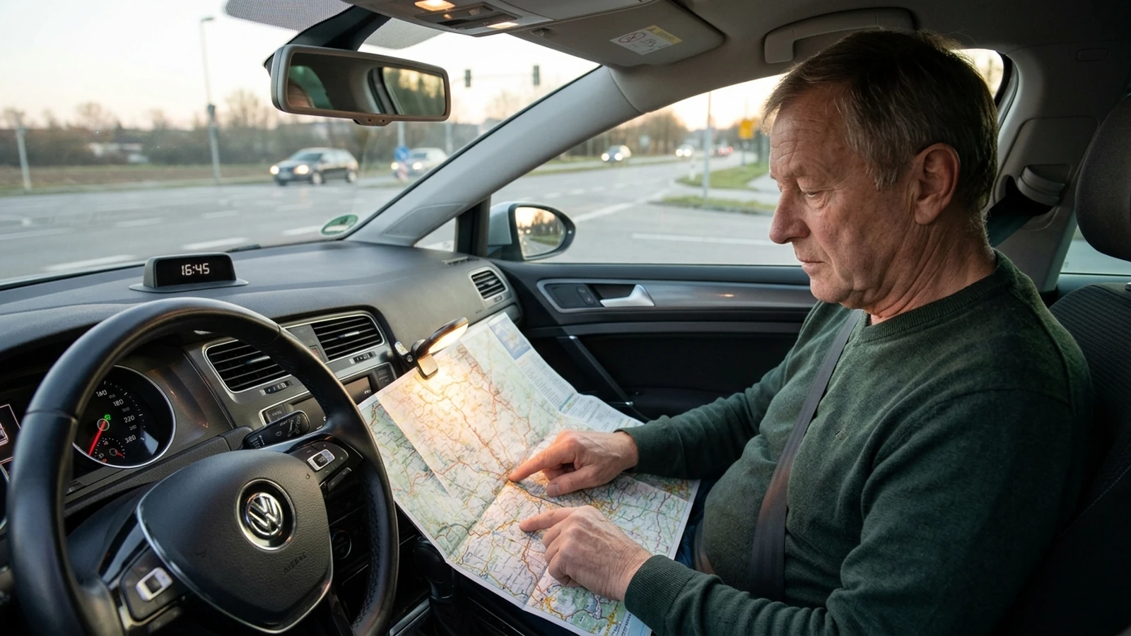 Älterer Fahrer meidet Nachtfahrt