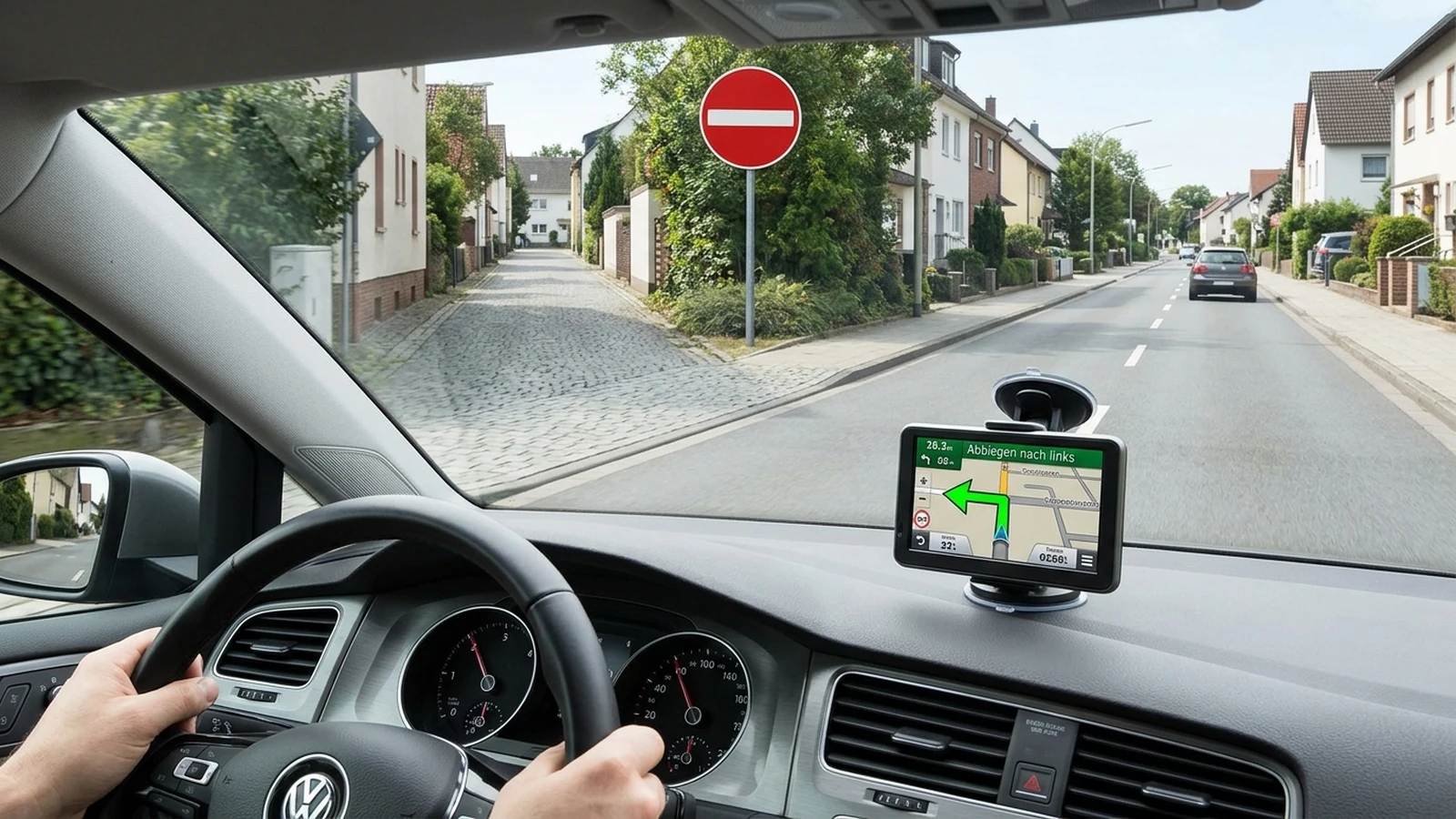 Navigation gegen Verkehrszeichen