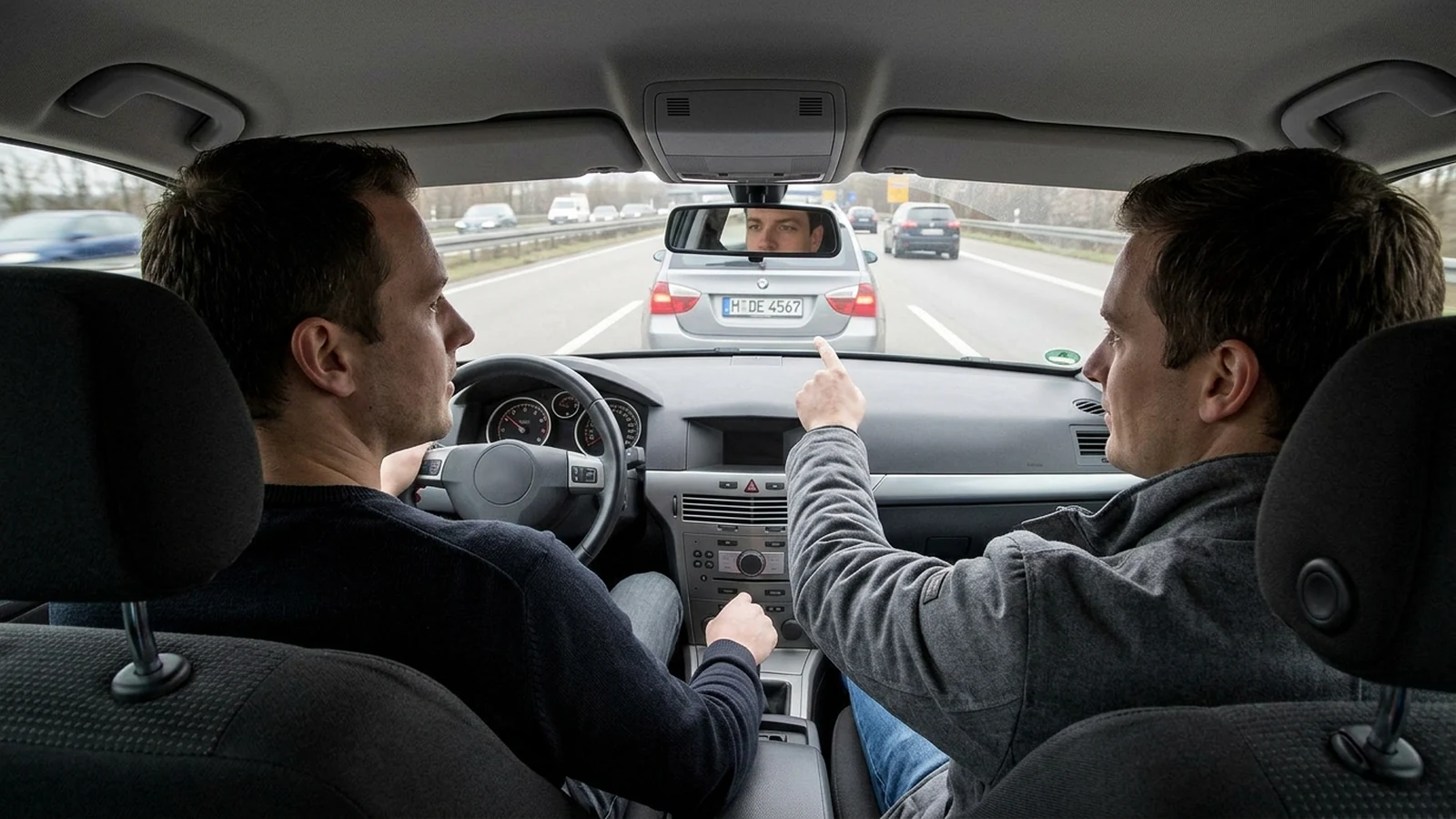 Mitfahrer kritisiert Abstand