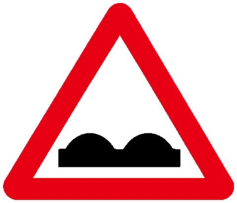 Unebene Fahrbahn