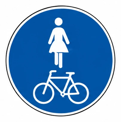 Gemeinsamer Geh- und Radweg