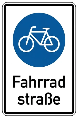 Beginn einer Fahrradstraße