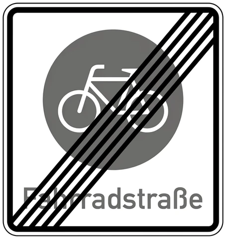 Ende einer Fahrradstraße